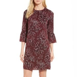 Nordstrom Signature Floral Stretch Silk Dress